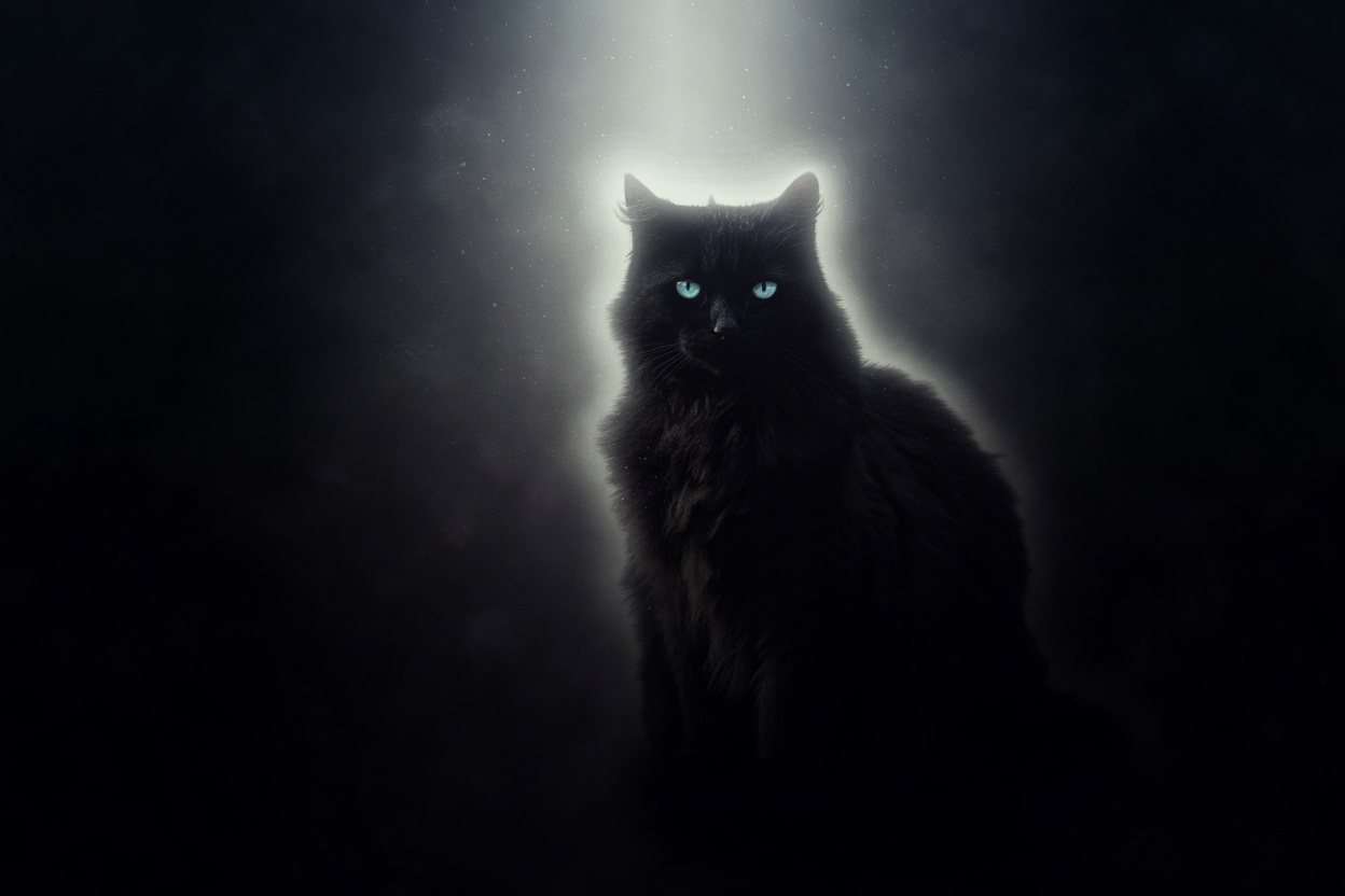 Kot, który patrzył w pustkę. Skąd wzięły się paranormalne legendy o kotach?